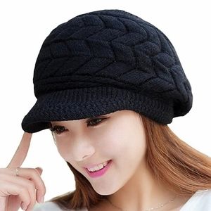 Winter Beanie Hat With Visor